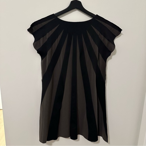 Pleats Please A-POC Issey Miyake black gray patterned tunic/dress size 3 medium - Picture 2 of 7